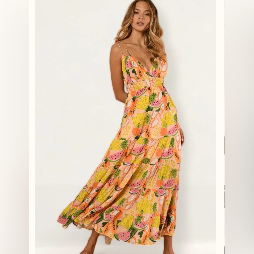 Anthropologie Hutch Lee Tropical Dress 2X